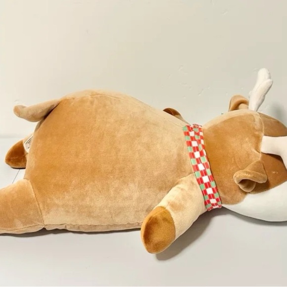 Pillowfort Brown and White Weighted Plush Deer - Picture 3 of 7